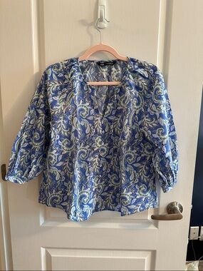 Zara Paisley blouse